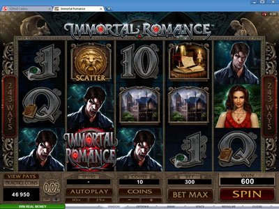 Скриншот слота Immortal Romance